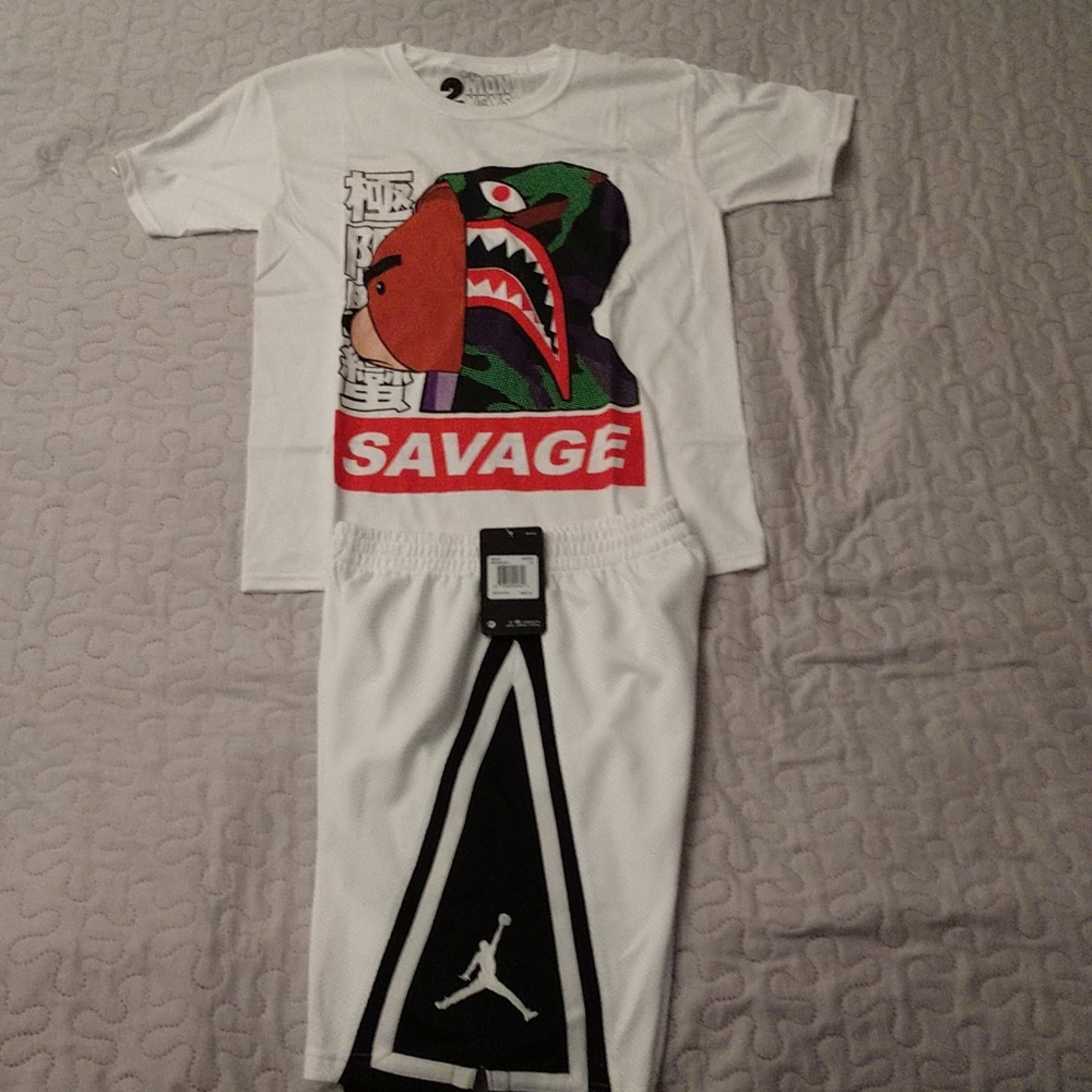Youth JORDAN set & graphic tee shirt